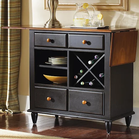 Server with Removable Wine Rack